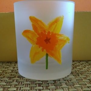 Dartington frosted old fashioned glass TULIP